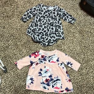 0-3 month long sleeve girl dresses